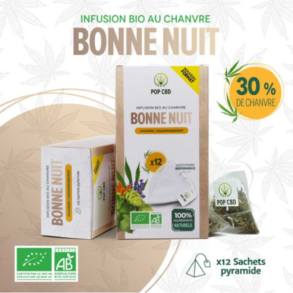 INFUSION CBD "BONNE NUIT" (12 sachets)